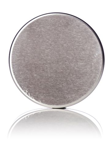 16 oz silver steel deep tin with slip cover lid
