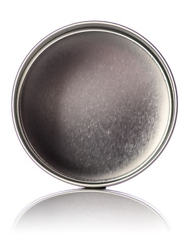 16 oz silver steel deep tin with slip cover lid