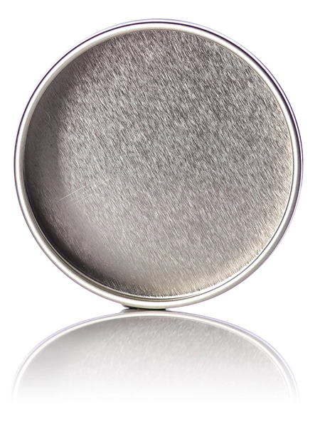 2 oz Silver Steel Flat Tin – M547