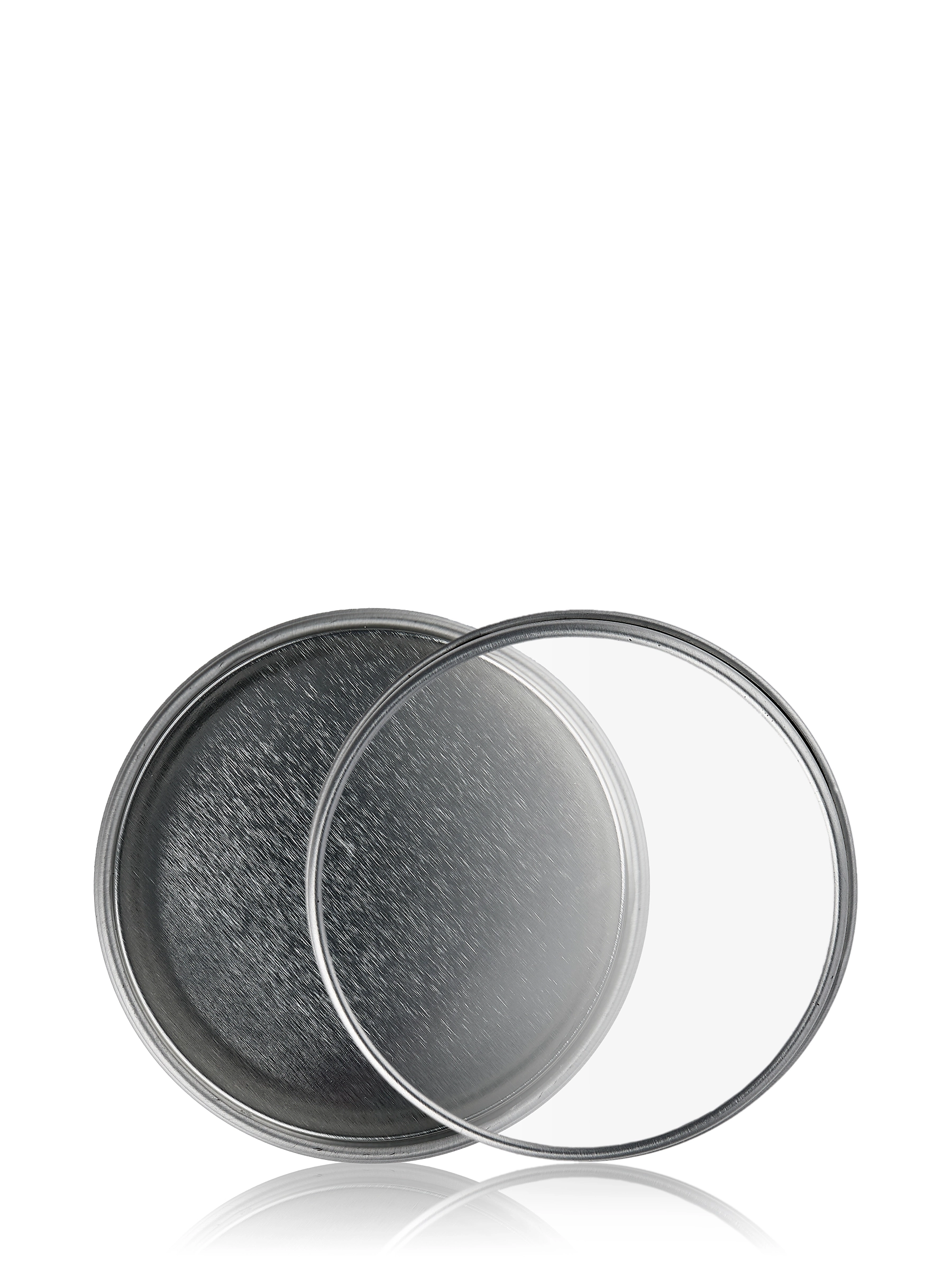 2 oz Silver Steel Flat Tin – M551