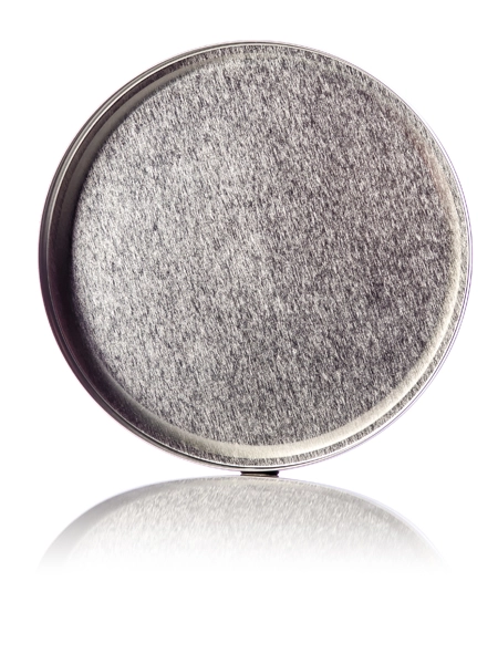 10 oz Silver Steel Flat Tin – M553