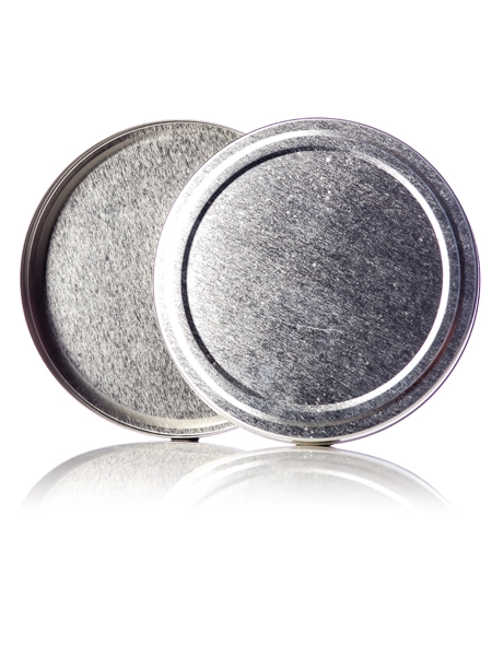 10 oz Silver Steel Flat Tin – M553