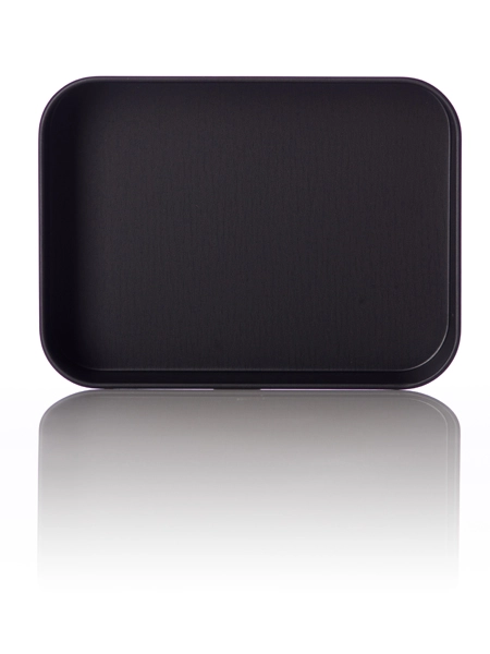 3.75 x 2.75 x 0.75 Inch Black Steel Rectangular Tin – M556B