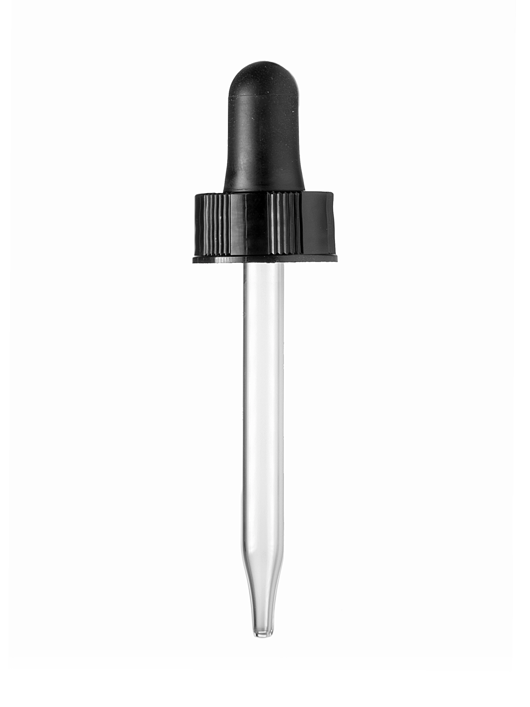 Black PP Plastic 20-400 Semi-Ribbed Skirt Dropper Assembly – M567BK