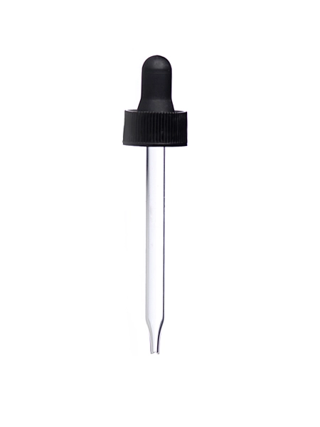 Black PP Plastic 20-400 Ribbed Skirt Dropper Assembly – M653BK