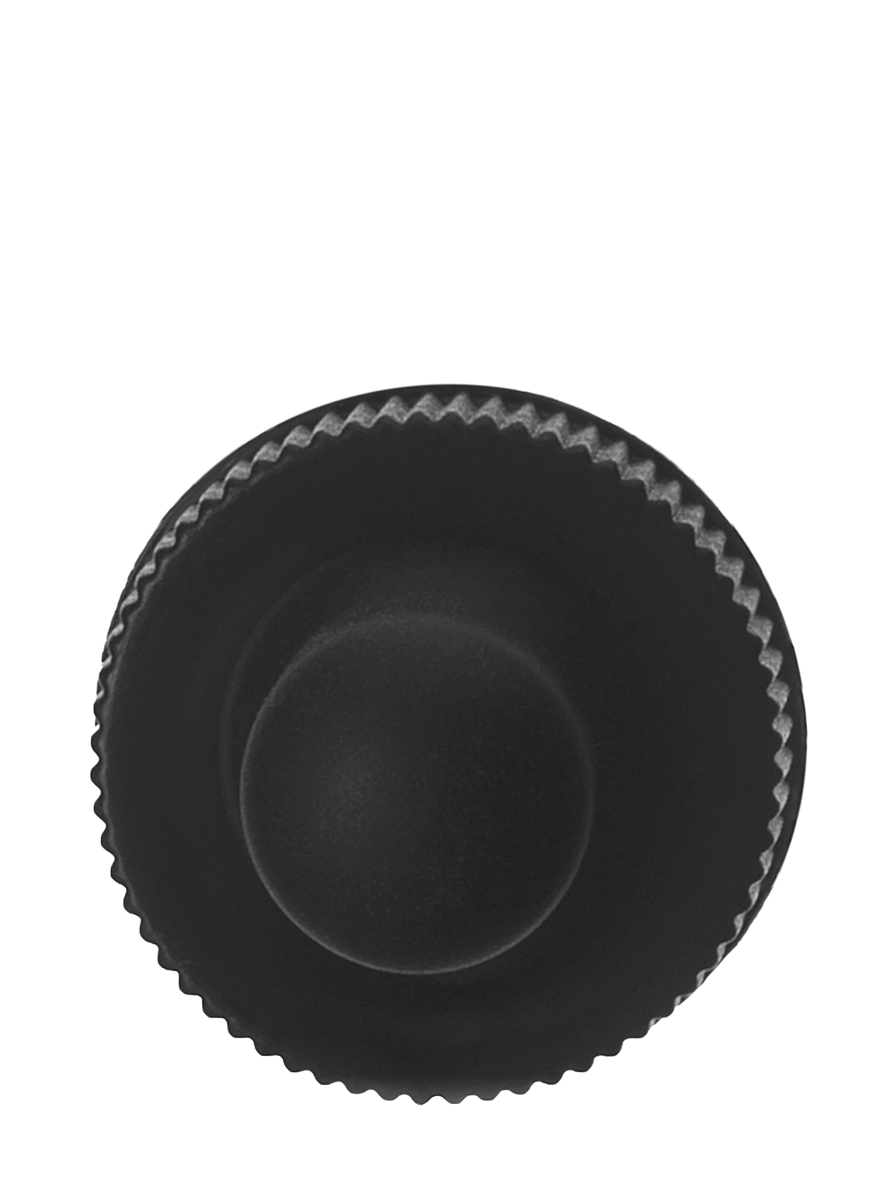 Black PP Plastic 20-400 Ribbed Skirt Dropper Assembly – M653BK-L25