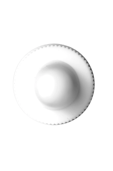 White PP Plastic 20-400 Ribbed Skirt Dropper Assembly – M653WH