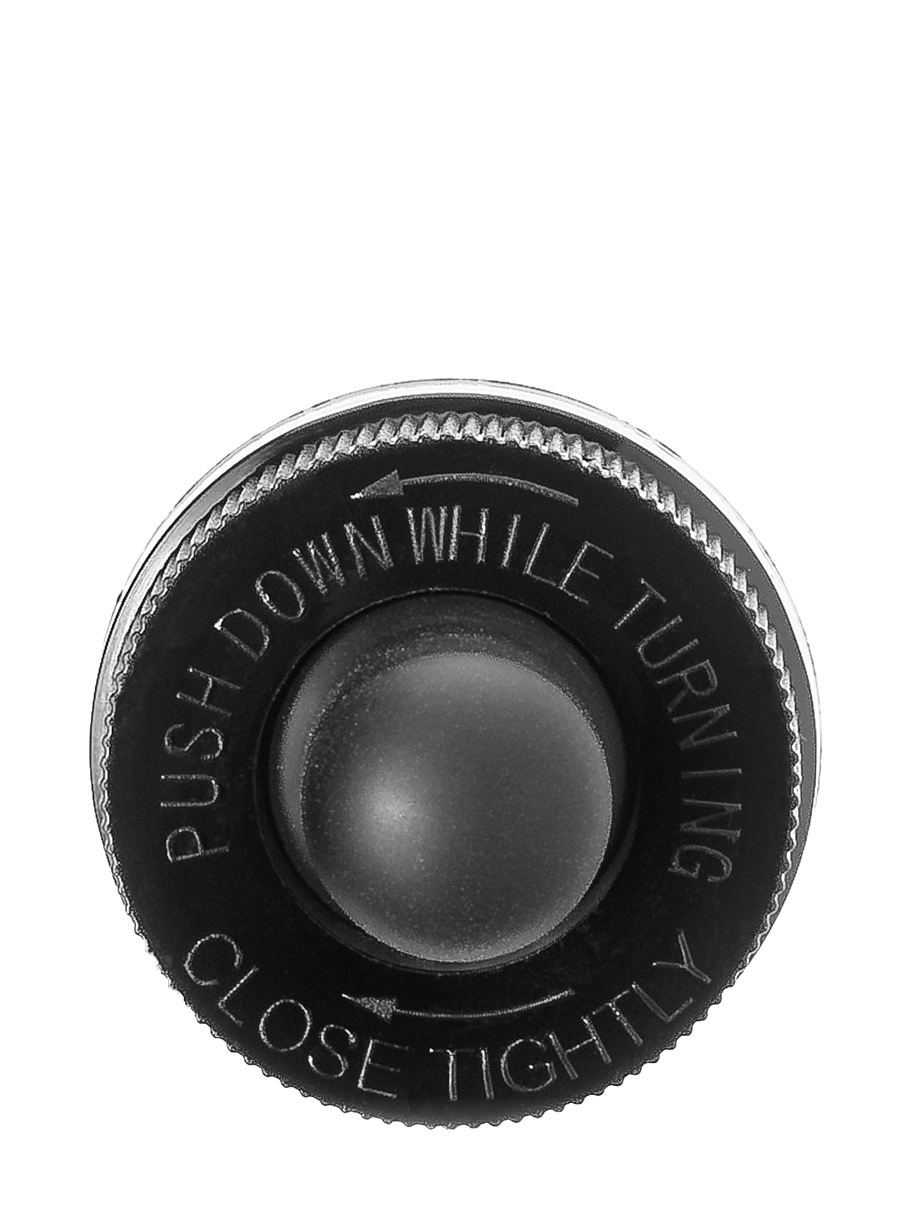 Black PP Plastic 20-400 Ribbed Skirt Child-Resistant Dropper Assembly – M662BK-L25