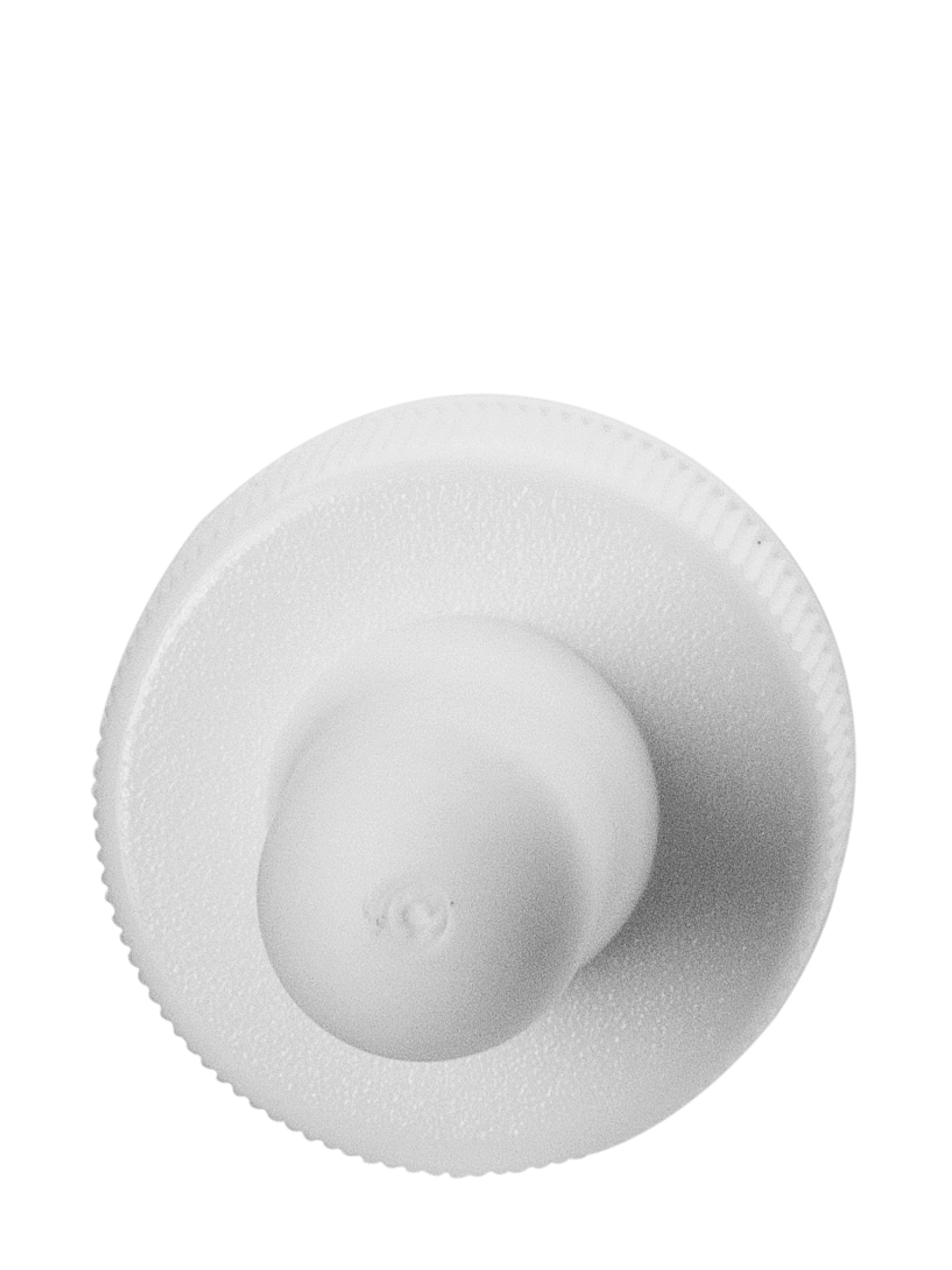 White PP Plastic 24-400 Ribbed Skirt Dropper Assembly – M752WH