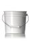 1 gallon white HDPE plastic pail