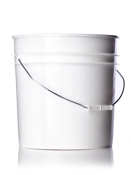 4.25 Gallon White HDPE Plastic Pail 90 Mil Thickness – P042W