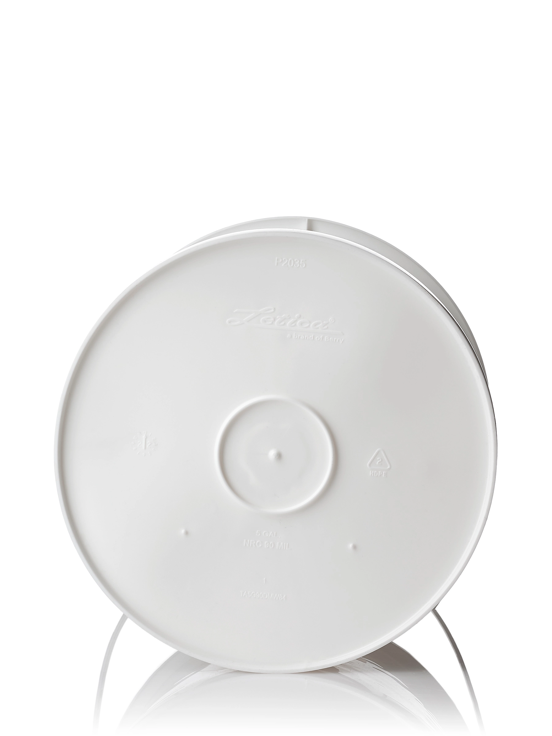 5 Gallon White HDPE Plastic Pail of 90 Mil Thickness – P058-PL