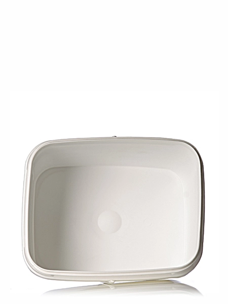 1 Gallon White PP Plastic Rectangular EZ Stor Pail – P101EZH