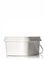 1 gallon white PP plastic rectangular EZ Stor pail with handle