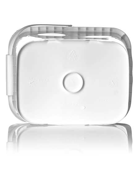 2 Gallon White PP Plastic Rectangular EZ Stor Pail – P102D