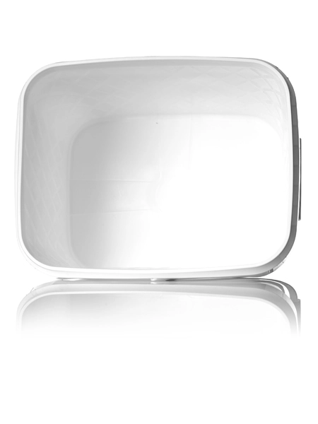 2 Gallon White PP Plastic Rectangular EZ Stor Pail – P102D