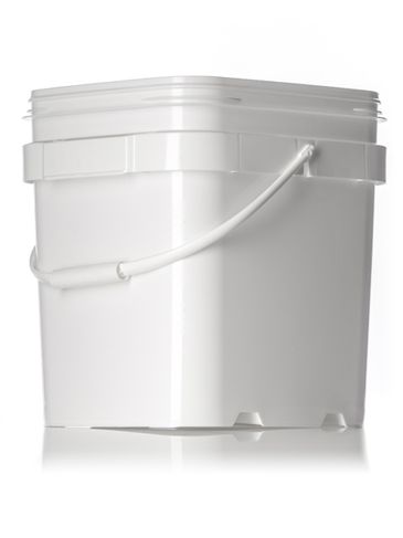 6.5 gallon white HDPE plastic EZ Stor pail