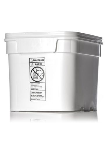 8 gallon white HDPE plastic EZ Stor pail