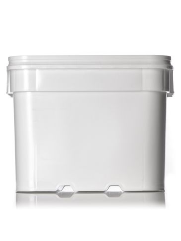 8 gallon white HDPE plastic EZ Stor pail