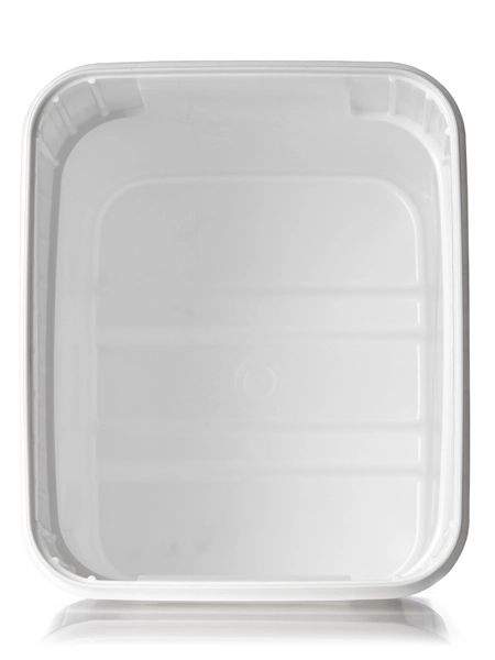 13 Gallon White HDPE Plastic Square EZ Stor Pail/tote – P113