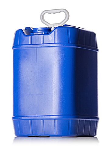 5 gallon blue HDPE plastic UN rated square tight-head pail