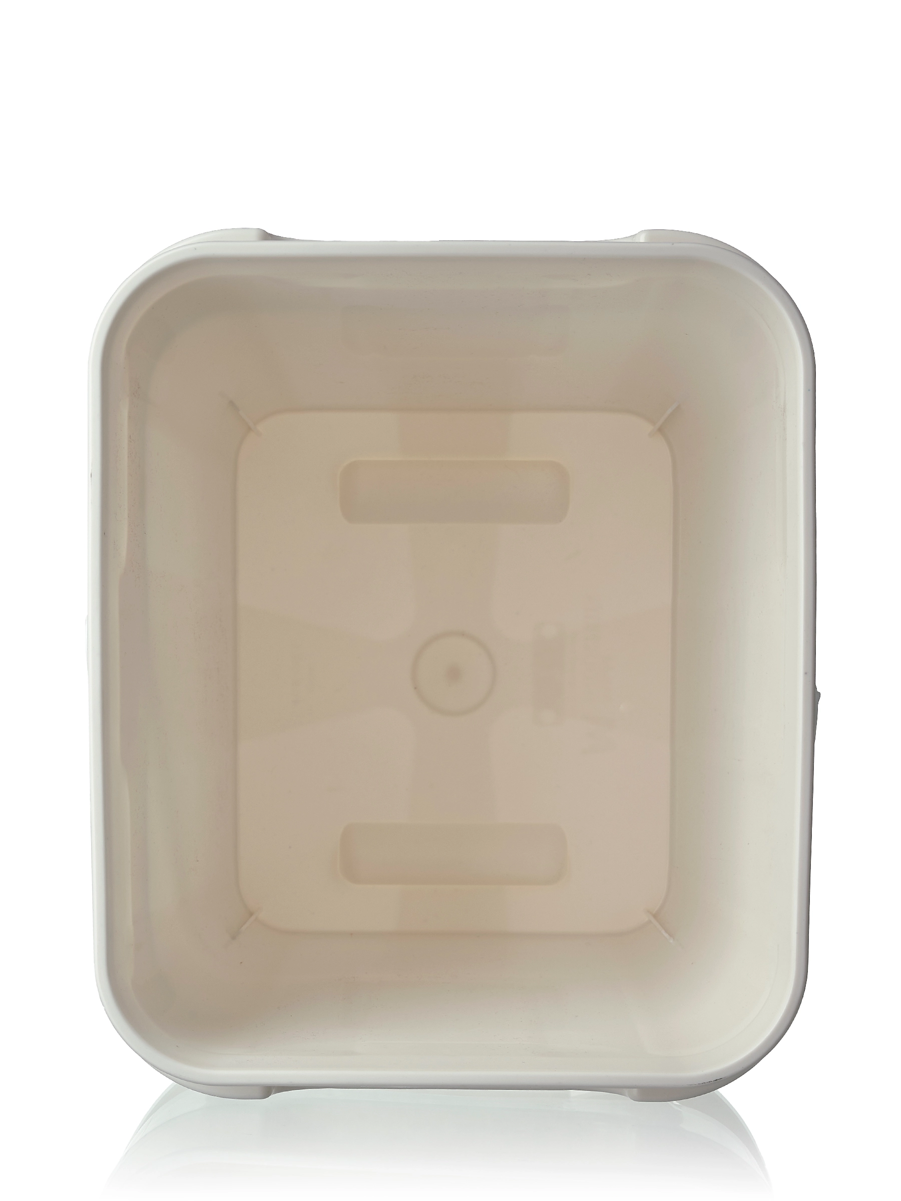 4 Gallon White PP Plastic Rectangular Pail – P304WH