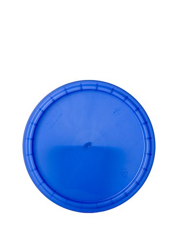 Blue LDPE plastic dairy container lid (no gasket)