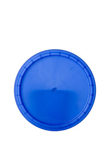 Blue LDPE plastic dairy container lid (no gasket)