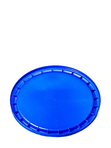 Blue LDPE plastic dairy container lid (no gasket)