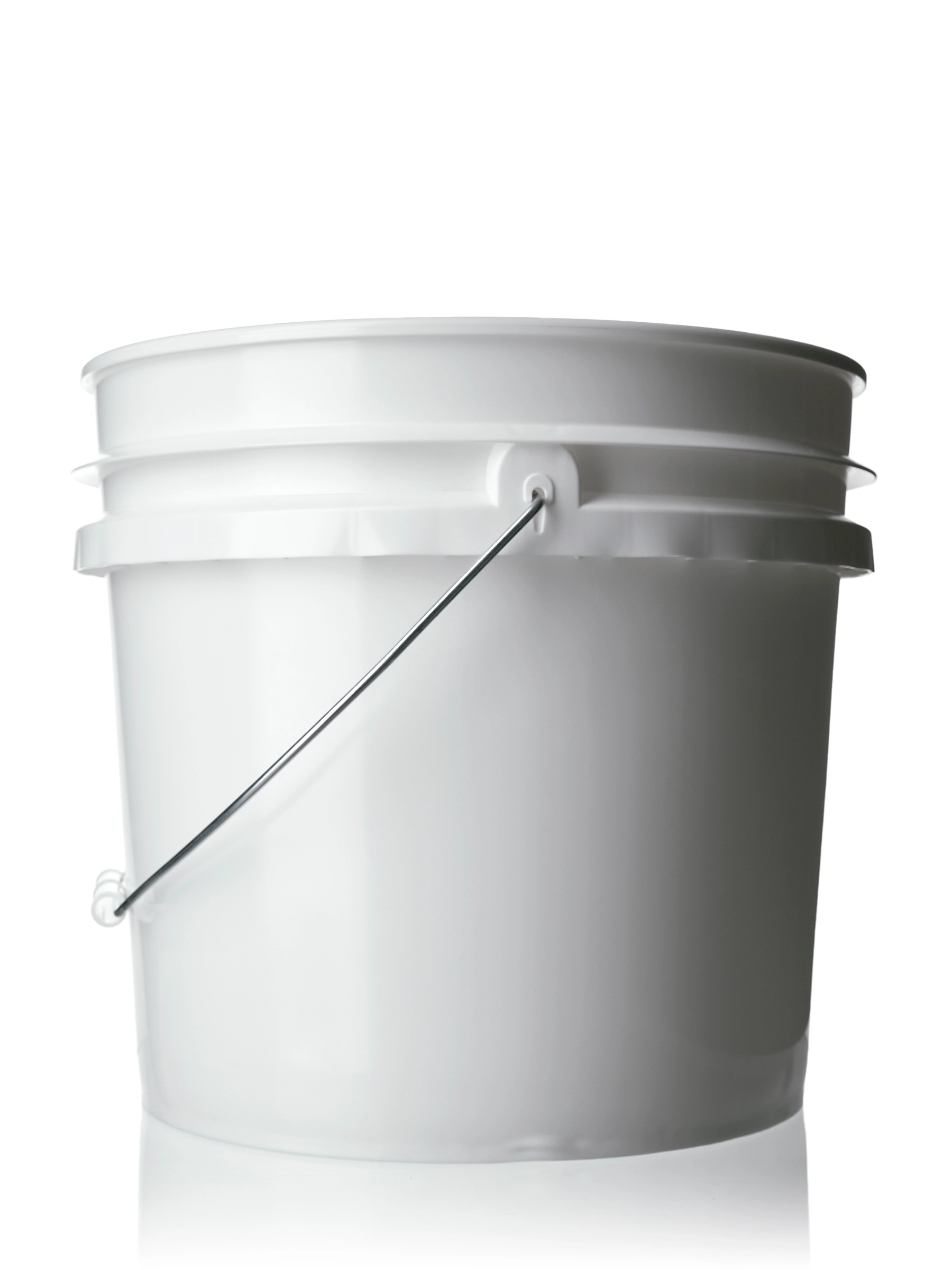 3.5 Gallon White HDPE Plastic Pail of 90 Mil Thickness – P610WH