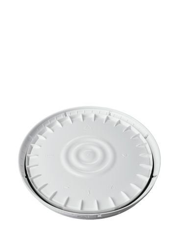1 gallon white HDPE plastic tear-tab lid with gasket