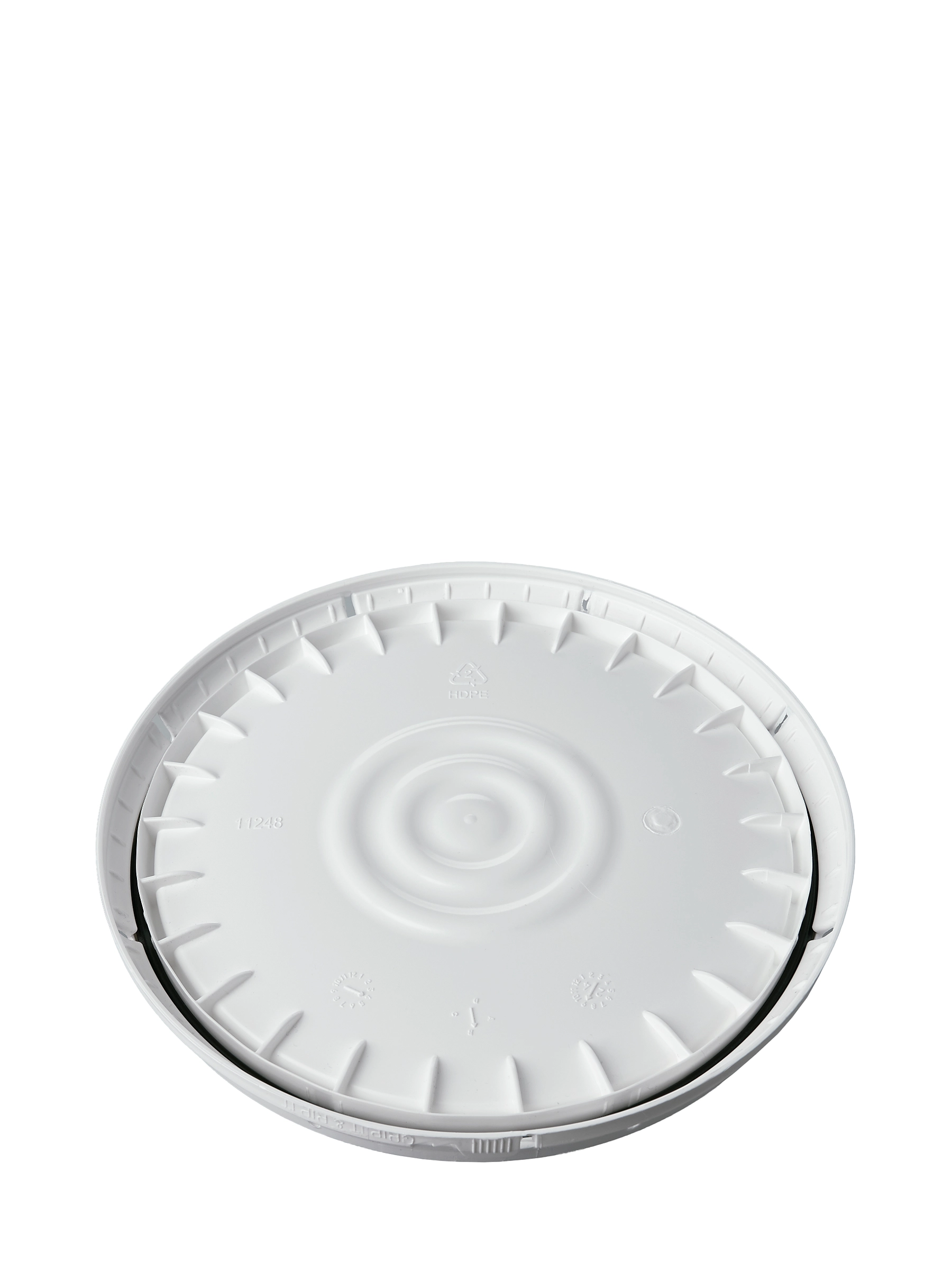 1 Gallon White HDPE Plastic Tear-Tab Lid – PL002WH