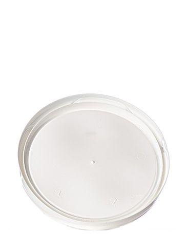 1 gallon white HDPE plastic tear-tab lid with gasket