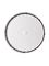 White HDPE plastic slotted lid with gasket of 90 mil thickness