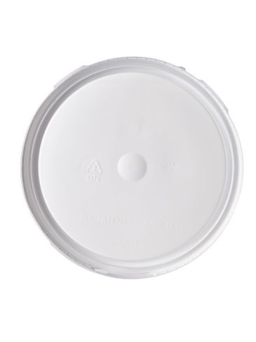 1 gallon white HDPE plastic double-lock tear-tab lid of 50 mil thickness