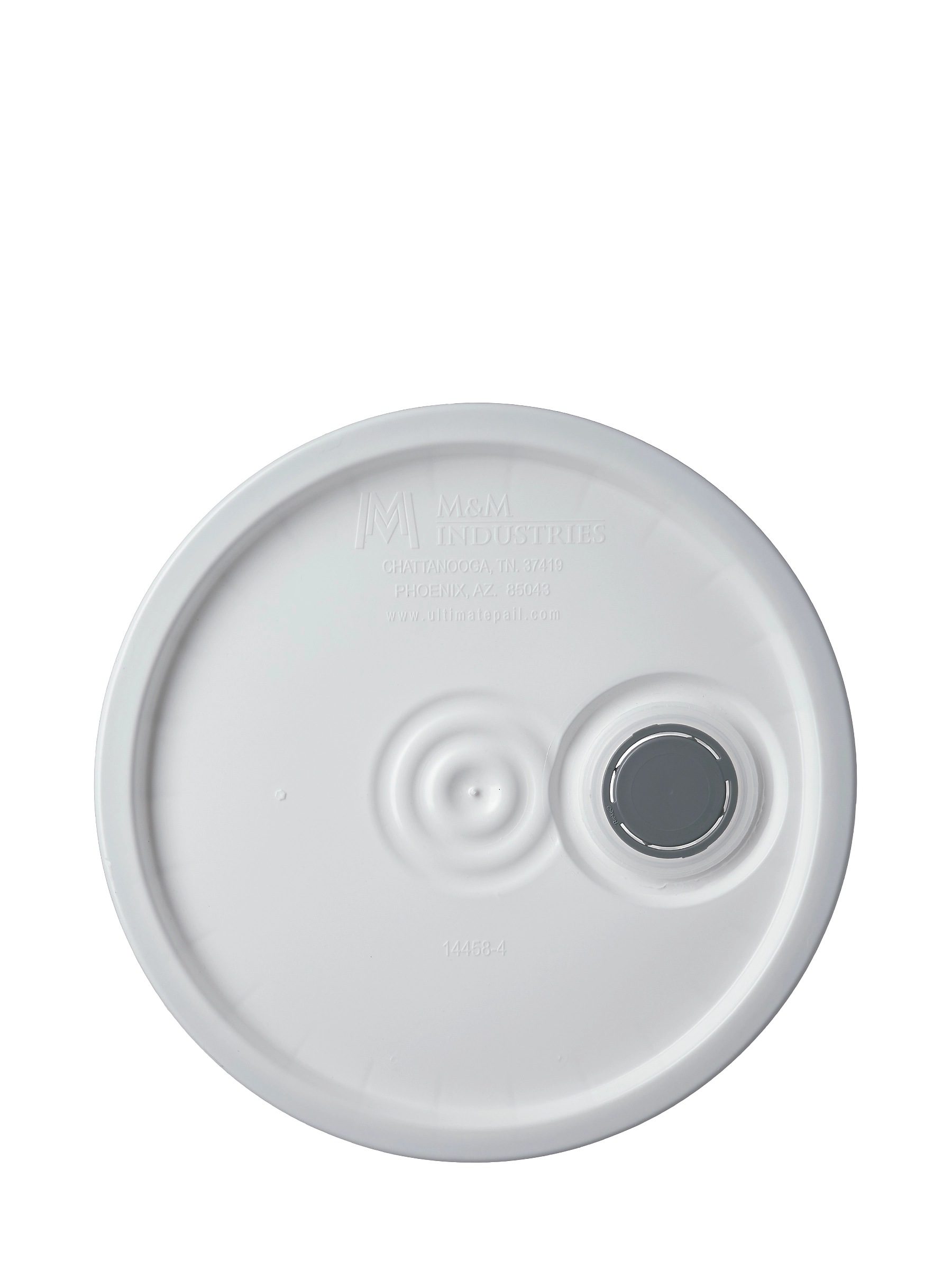 White HDPE Plastic Round Pail Lid – PL111WHPS