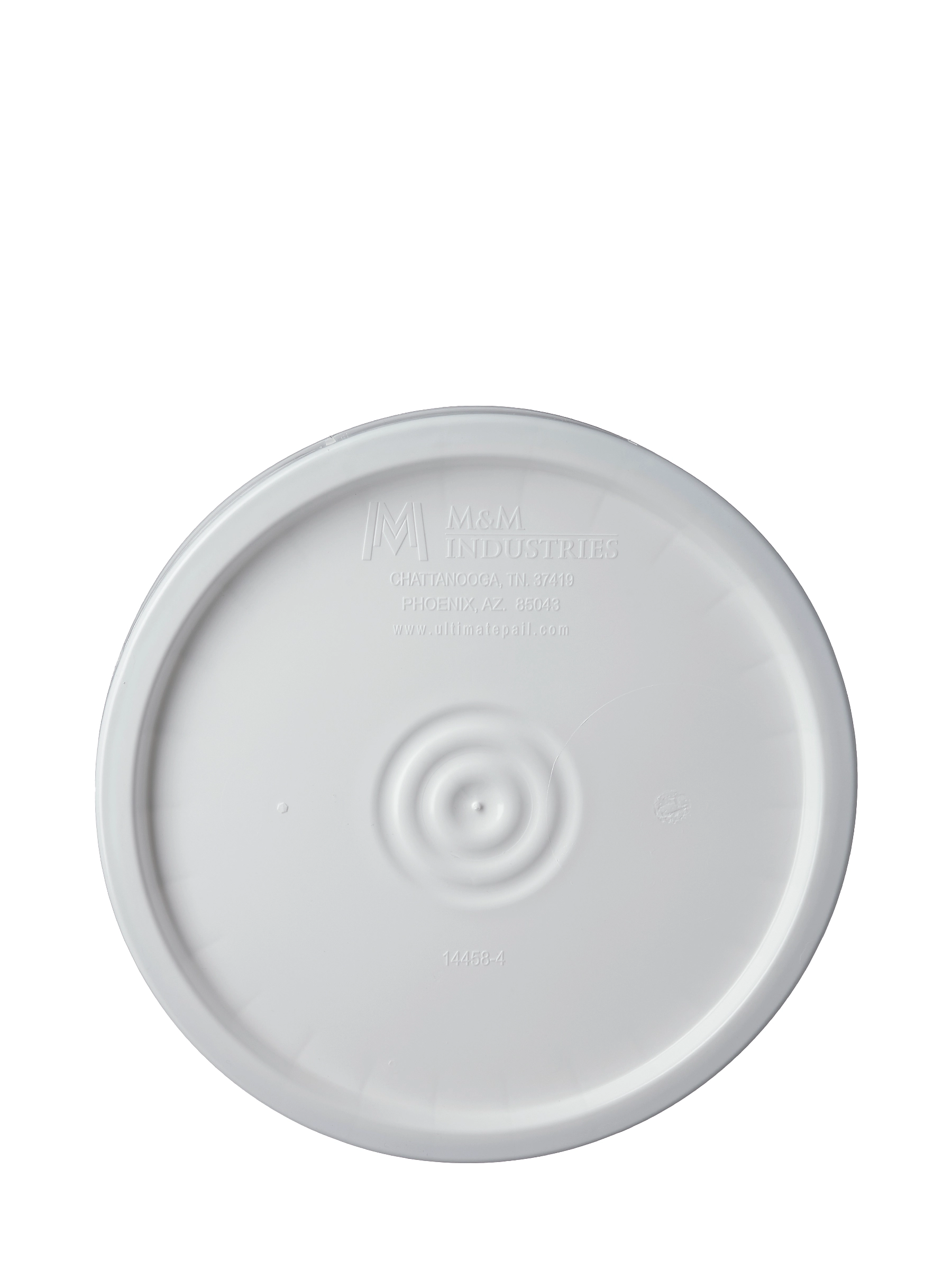 White HDPE Plastic Round Pail Lid – PL112WH