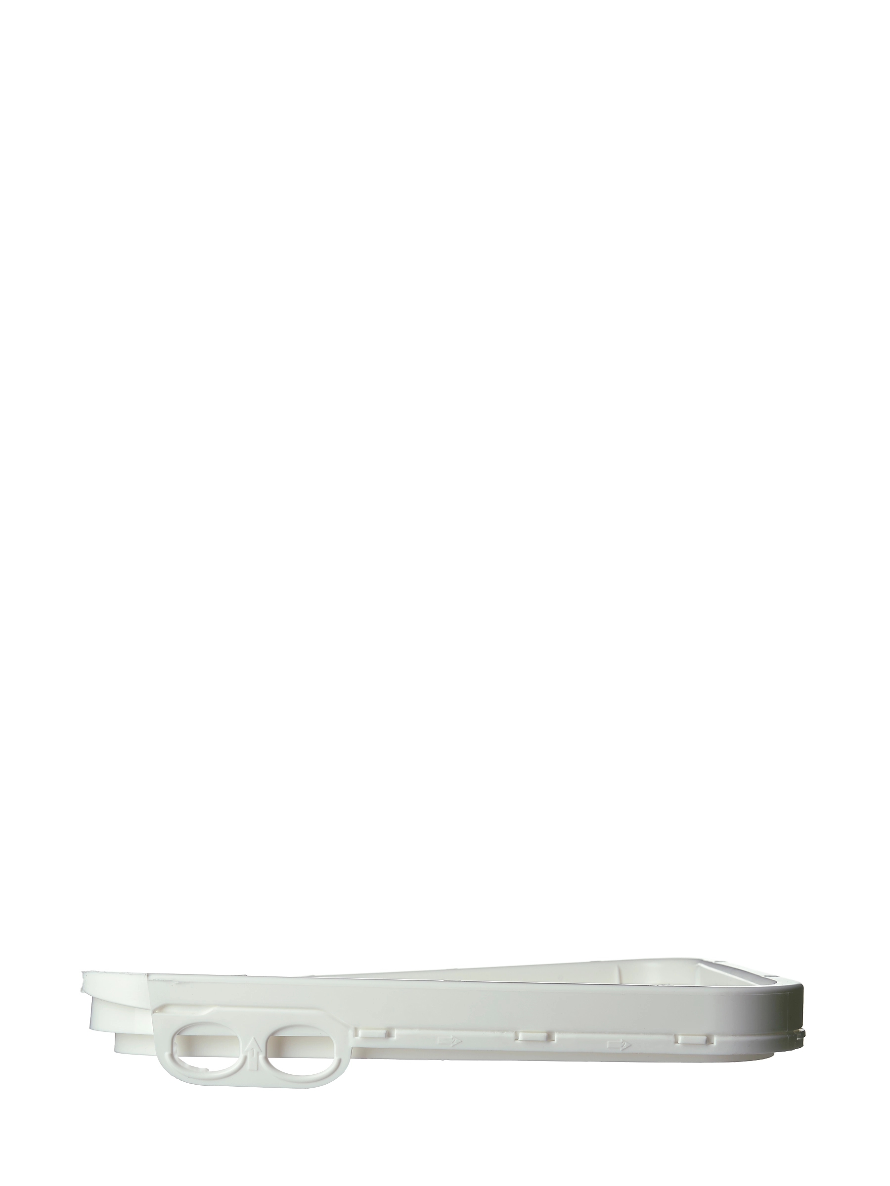 White PP Plastic Rectangular Hinged Lid – PL304WH