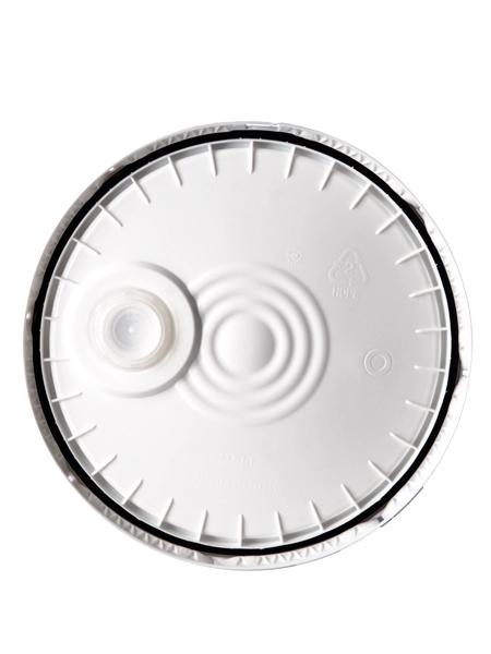 White HDPE Plastic Round Pail Lid – PL58WPS