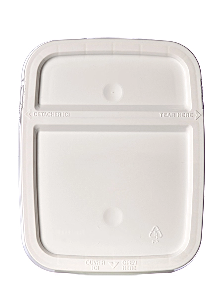 White PP Plastic Hinged Lid – PL6102EZ