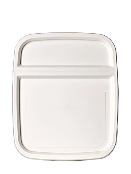 White PP Plastic Hinged Lid – PL6105