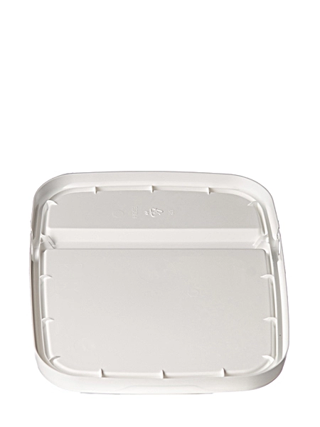 White PP Plastic Hinged Lid – PL6105