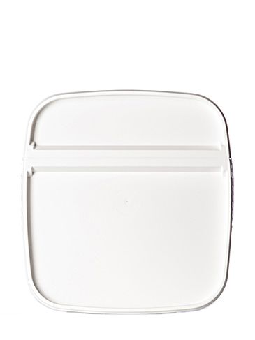 White HDPE plastic lid for 6.5 gallon EZ Stor pail