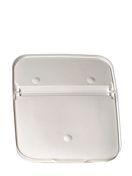 White PP Plastic Hinged Lid – PL6138