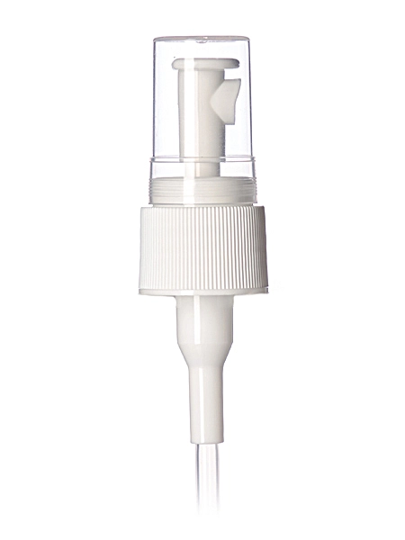 White PP Plastic 24-410 Ribbed Skirt Regular-Mist Fingertip Sprayer – S007C
