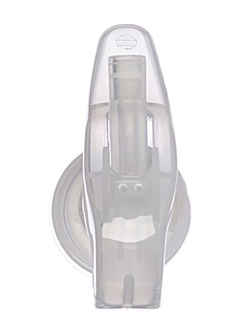 Natural-colored PP plastic 24-410 smooth skirt fine-mist trigger sprayer with 7.75 inch dip tube and lock button (.21 cc output)