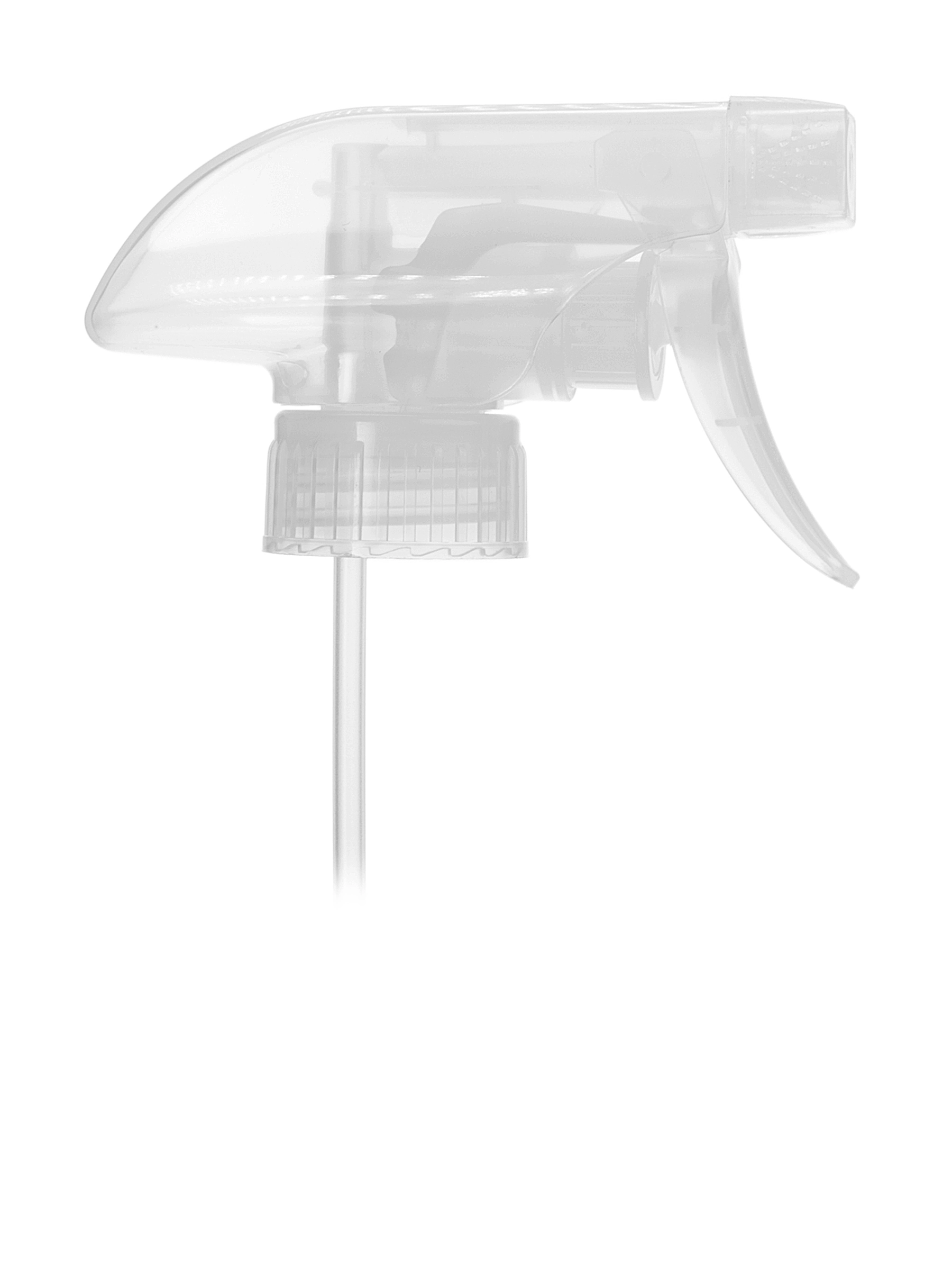Natural-Colored PP Plastic 28-400 Ribbed Skirt On/off Nozzle Trigger Sprayer – S034NT