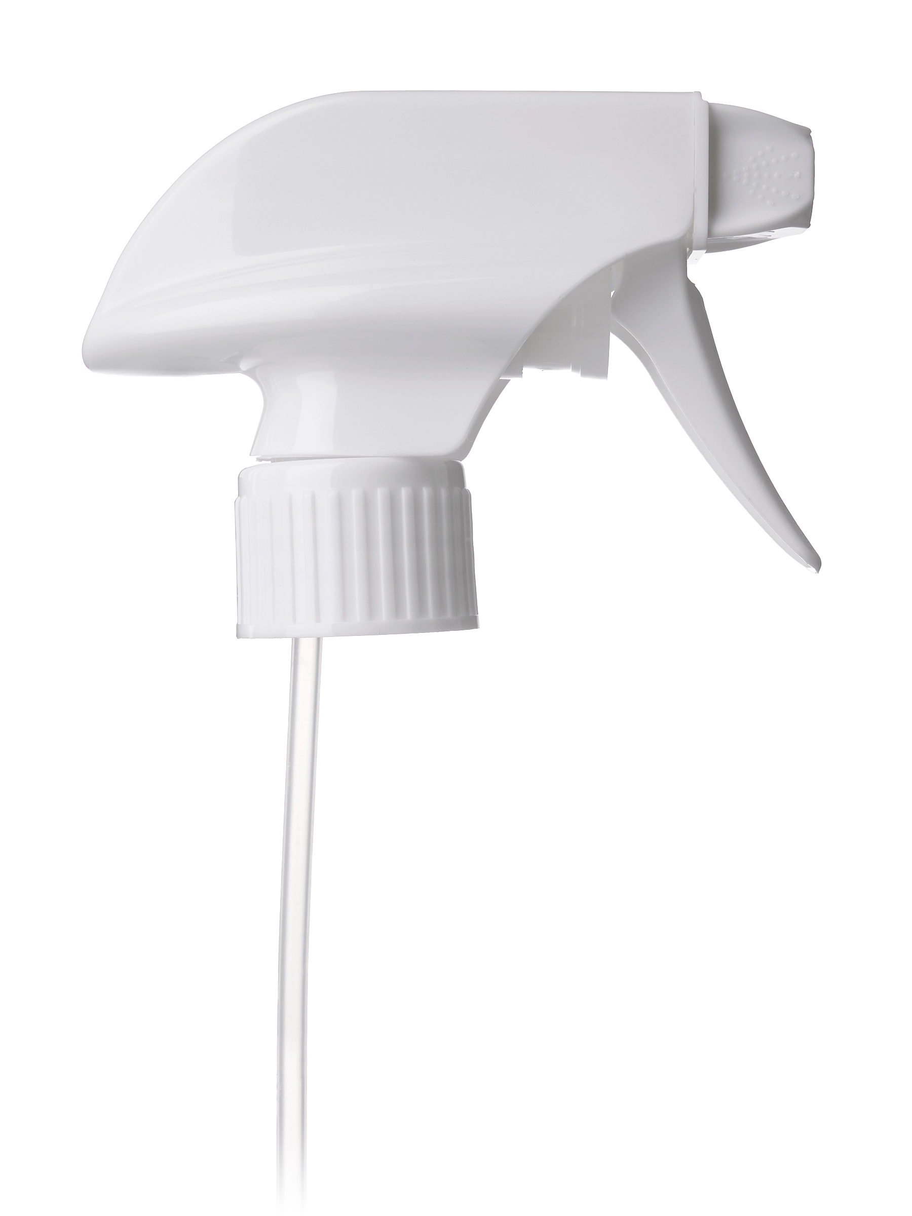 White Plastic 28-410 Ribbed Skirt Spray/stream/off Nozzle Trigger Sprayer – S16821WH
