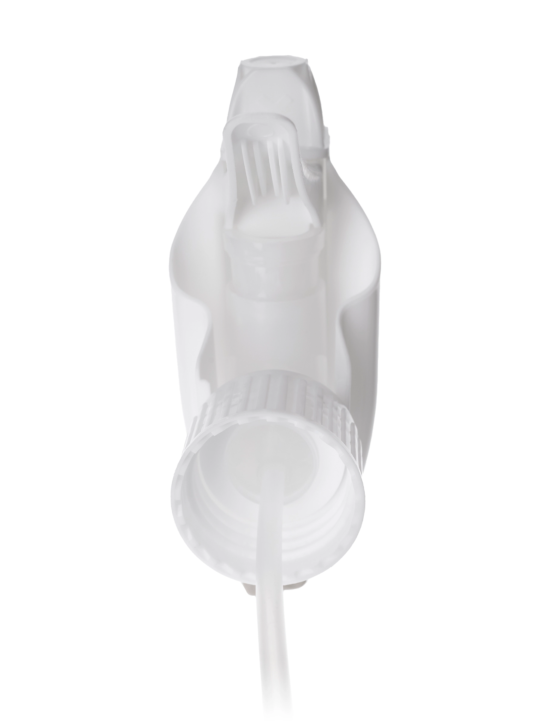 White Plastic 28-410 Ribbed Skirt Spray/stream/off Nozzle Trigger Sprayer – S16821WH