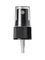 Black PP plastic 20-410 ribbed skirt fine-mist fingertip sprayer with clear overcap and 5.25 inch dip tube (.12-.14 cc output)